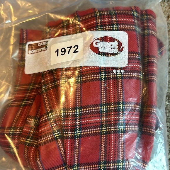 Vintage Lip Service Red Plaid Pleated Mini Skirt Medium Gothic Grunge unlined - Picture 9 of 10